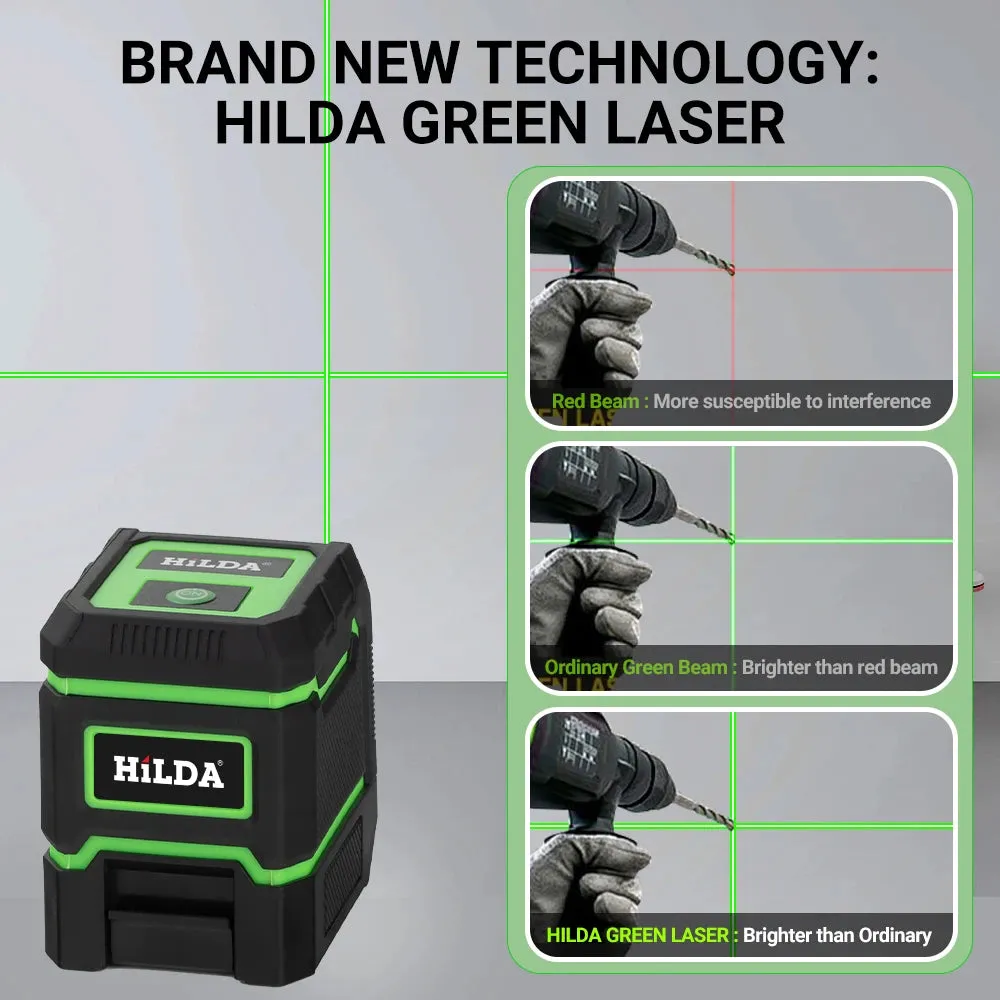 2 Lines Laser Level Self-Leveling