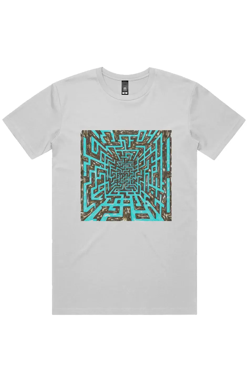 Abstract Maze Short Sleeve Staple T-Shirt