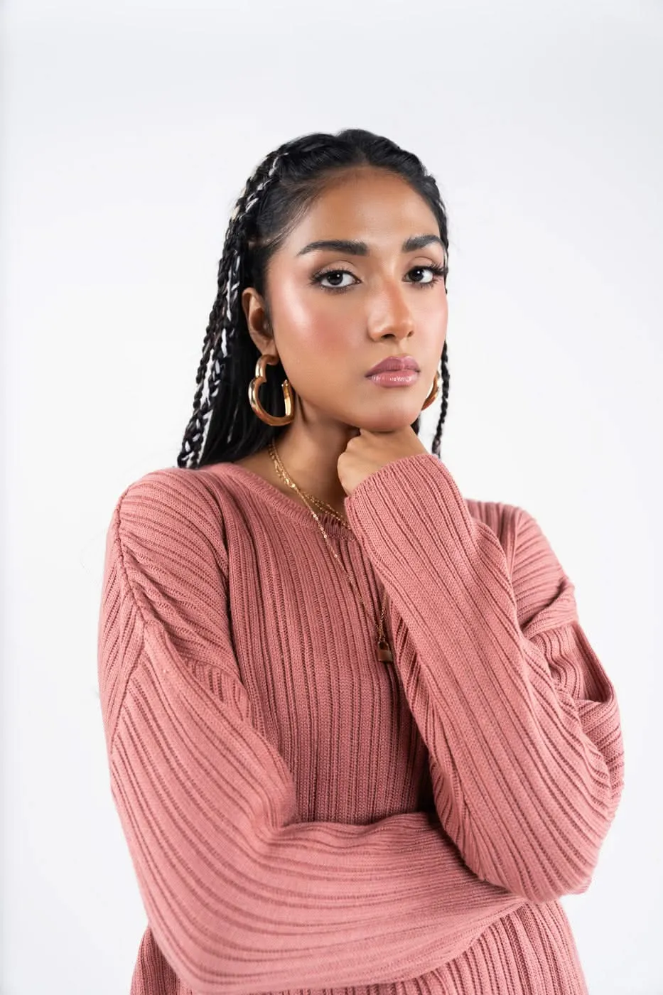 Acrylic Knitted Top