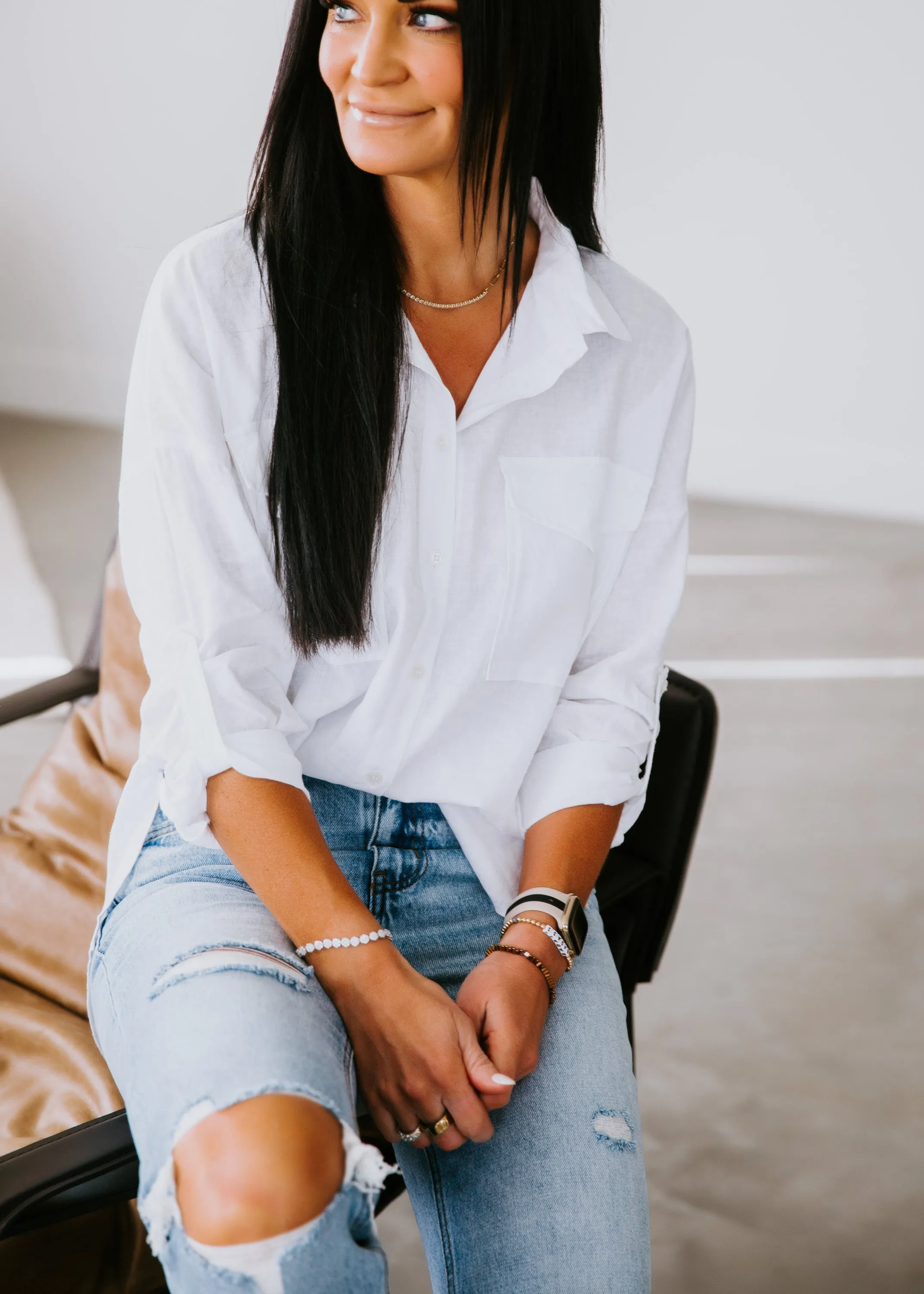 Aerin Button Down Top