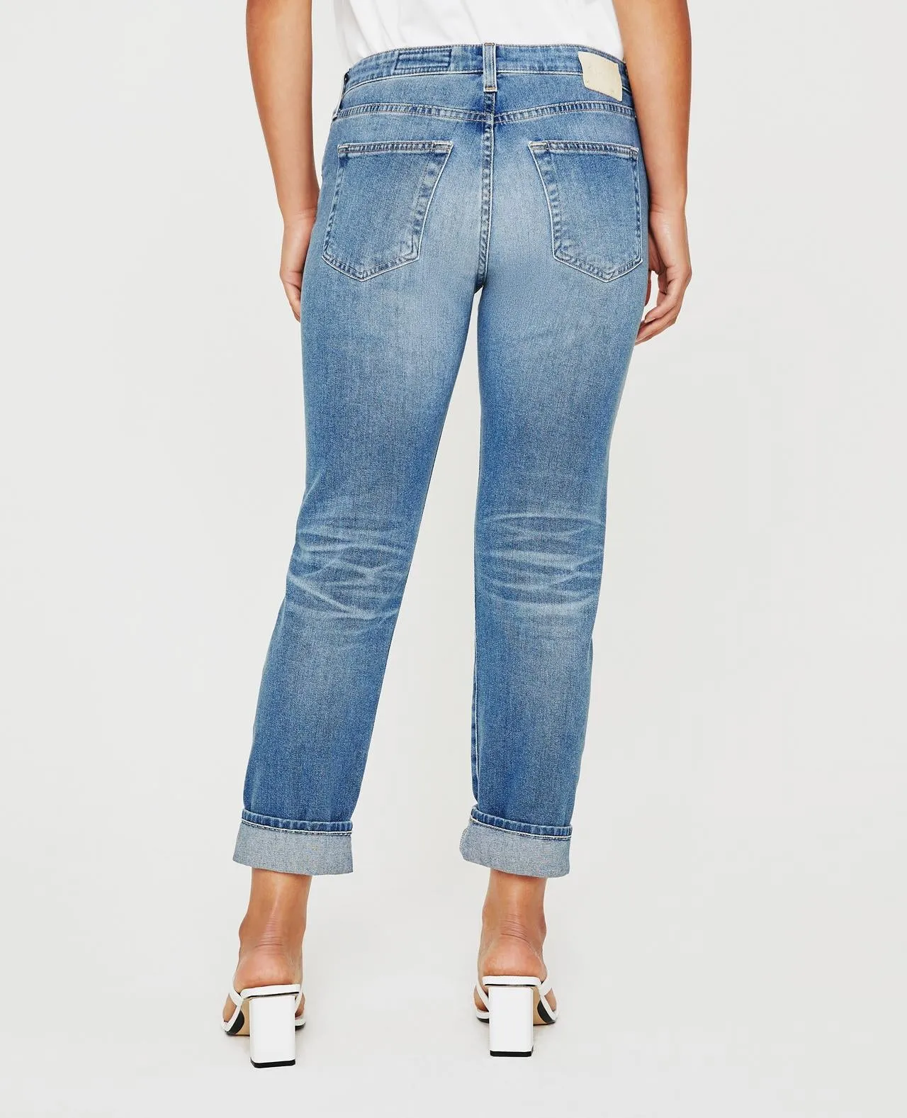AG Denim Womens Ex-Boyfriend Jeans in Vintage 11-Year Saddle Peak Wash
