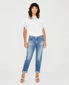AG Denim Womens Ex-Boyfriend Jeans in Vintage 11-Year Saddle Peak Wash