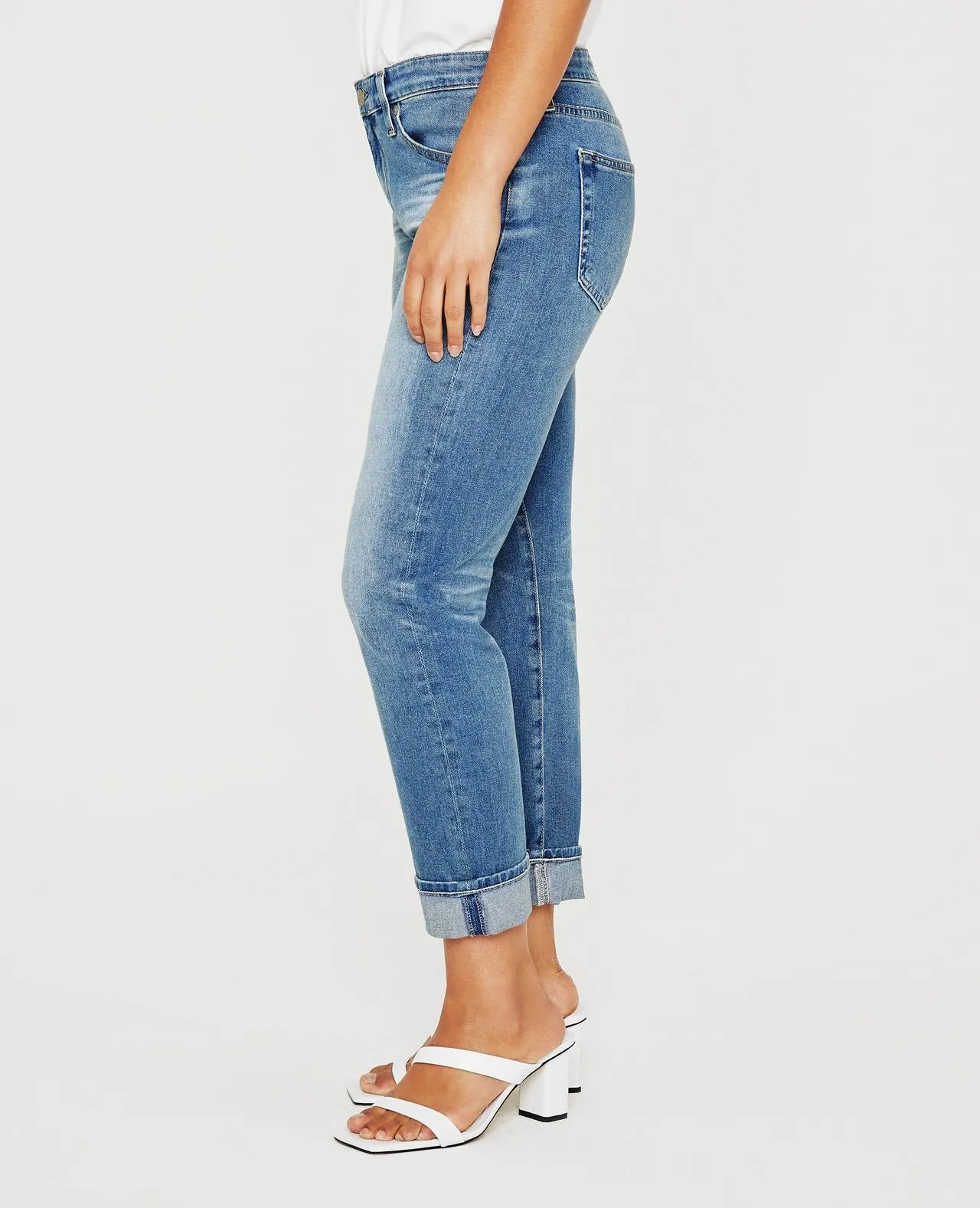 AG Denim Womens Ex-Boyfriend Jeans in Vintage 11-Year Saddle Peak Wash