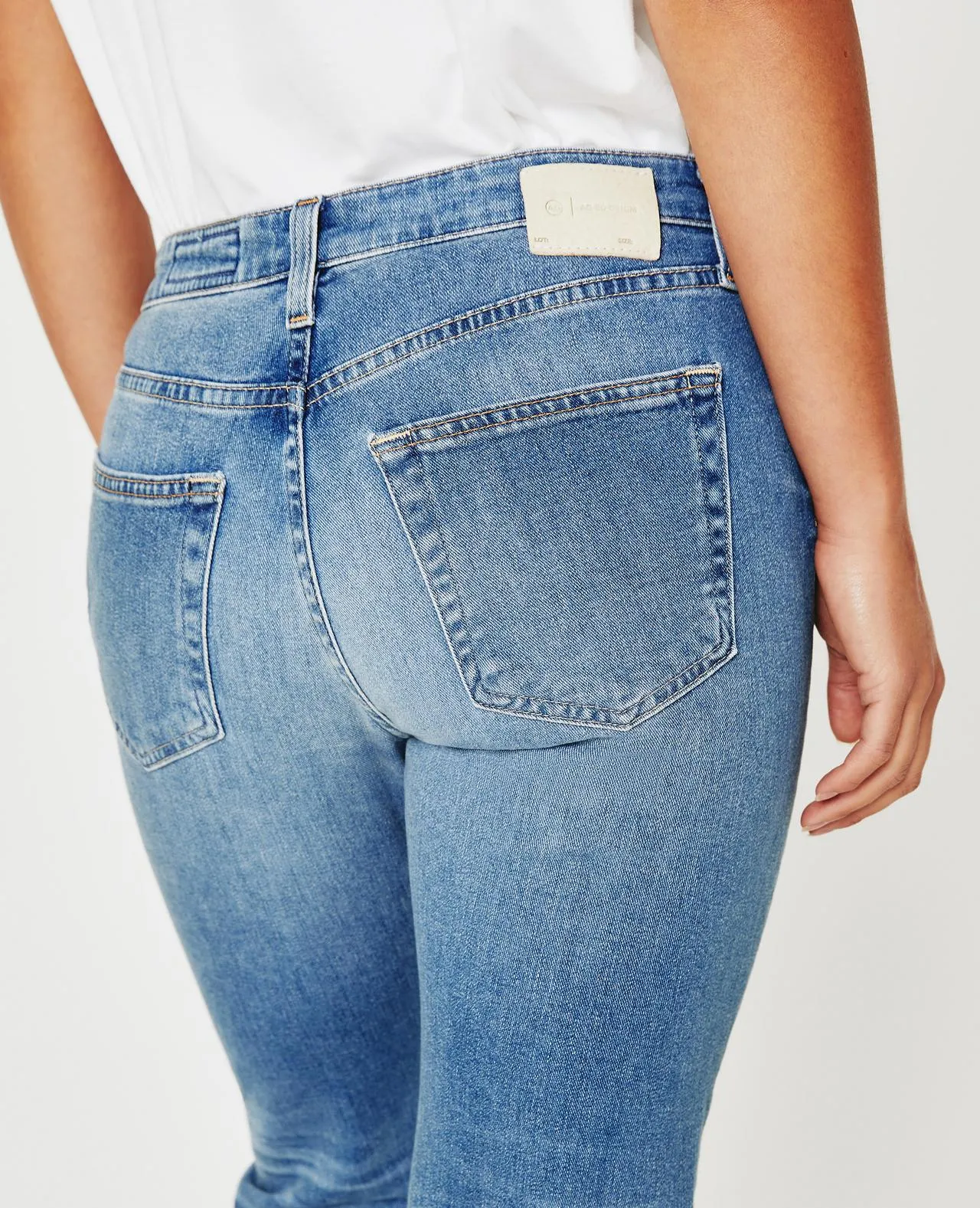 AG Denim Womens Ex-Boyfriend Jeans in Vintage 11-Year Saddle Peak Wash
