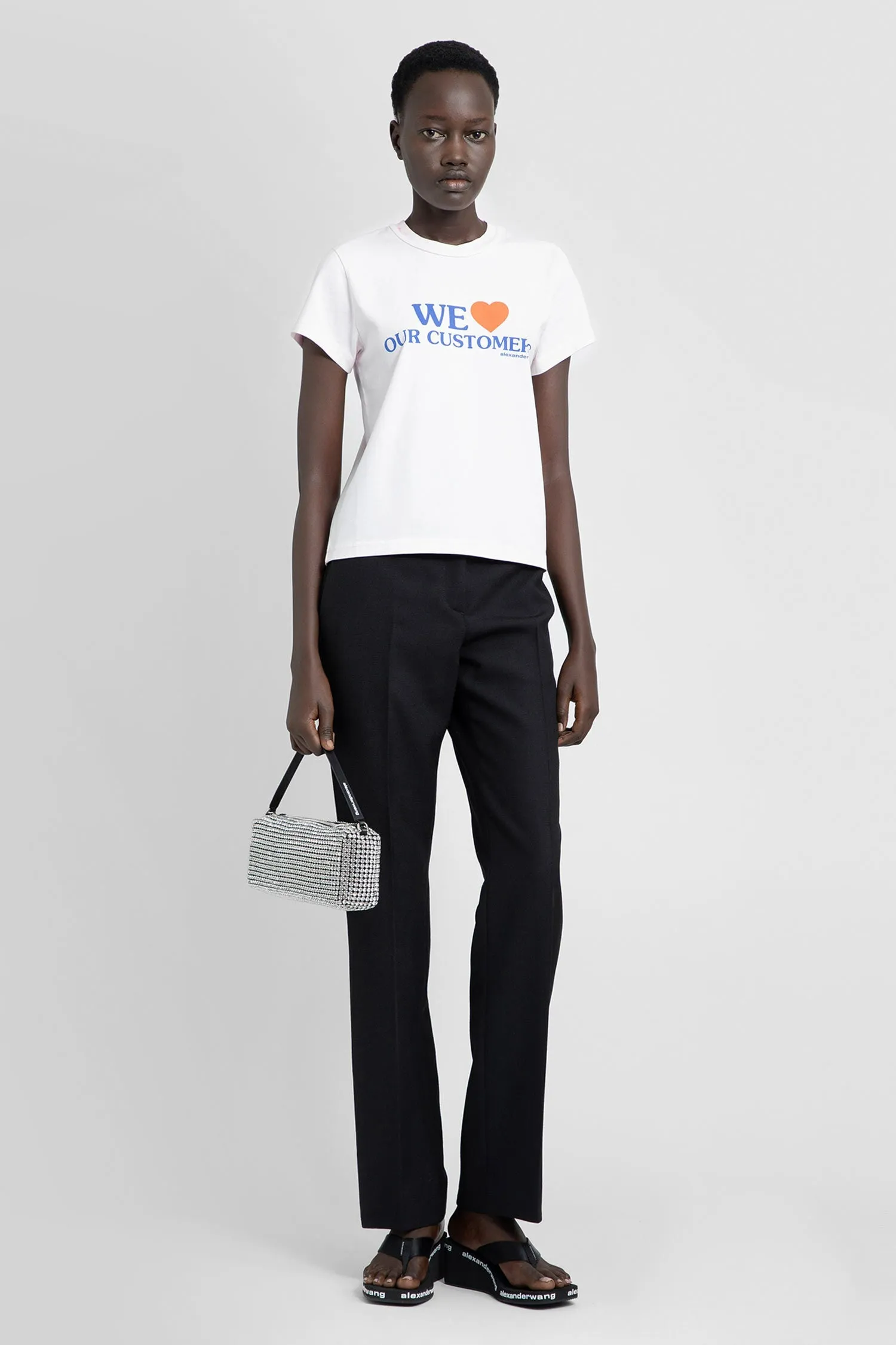 ALEXANDER WANG WOMAN PINK T-SHIRTS & TANK TOPS