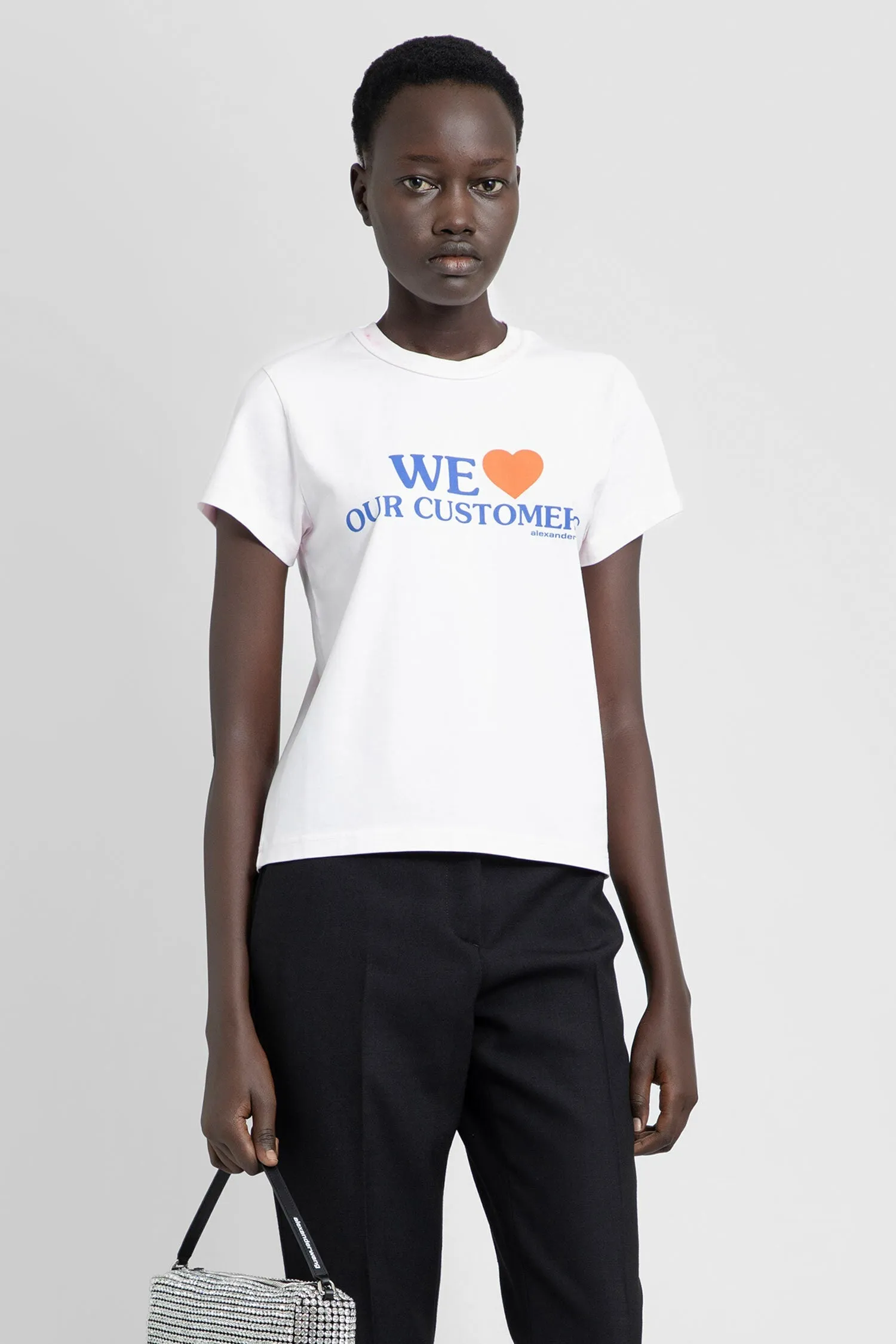 ALEXANDER WANG WOMAN PINK T-SHIRTS & TANK TOPS
