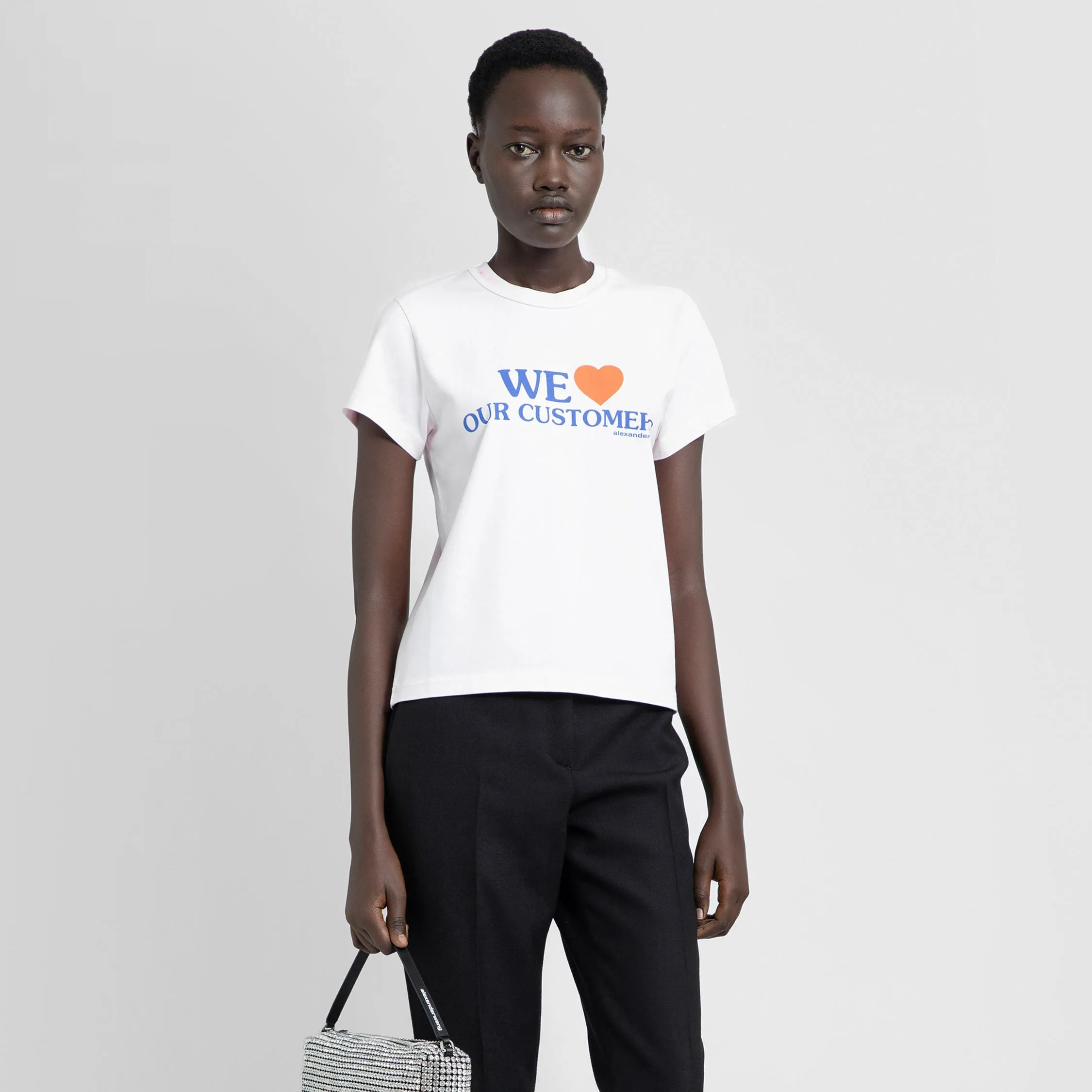 ALEXANDER WANG WOMAN PINK T-SHIRTS & TANK TOPS