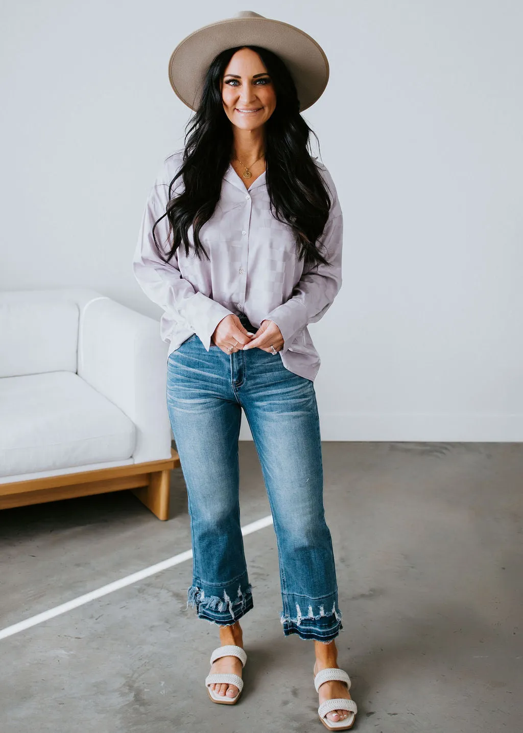 Alissa Checkered Blouse