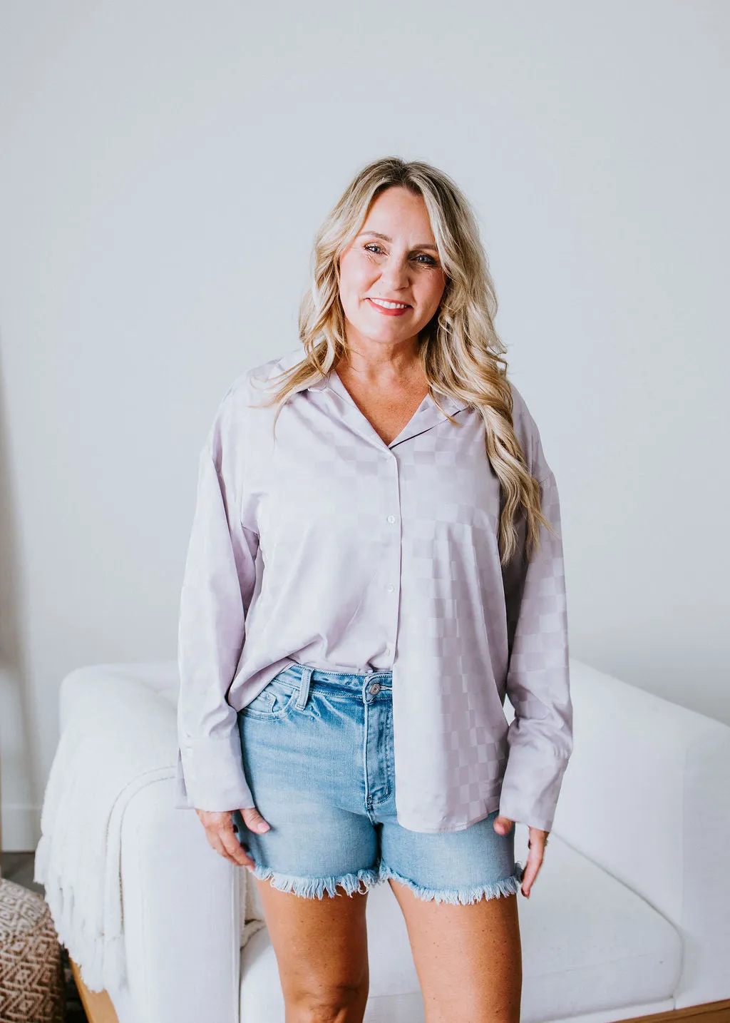 Alissa Checkered Blouse