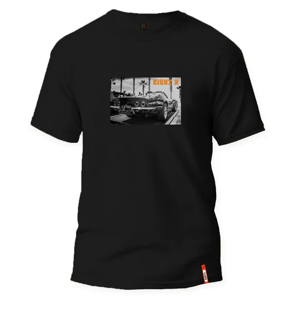 American Muscle Graphic T-Shirt, Black