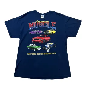 American Muscle "Some Things Get Better With Age" Navy Graphic T-shirt