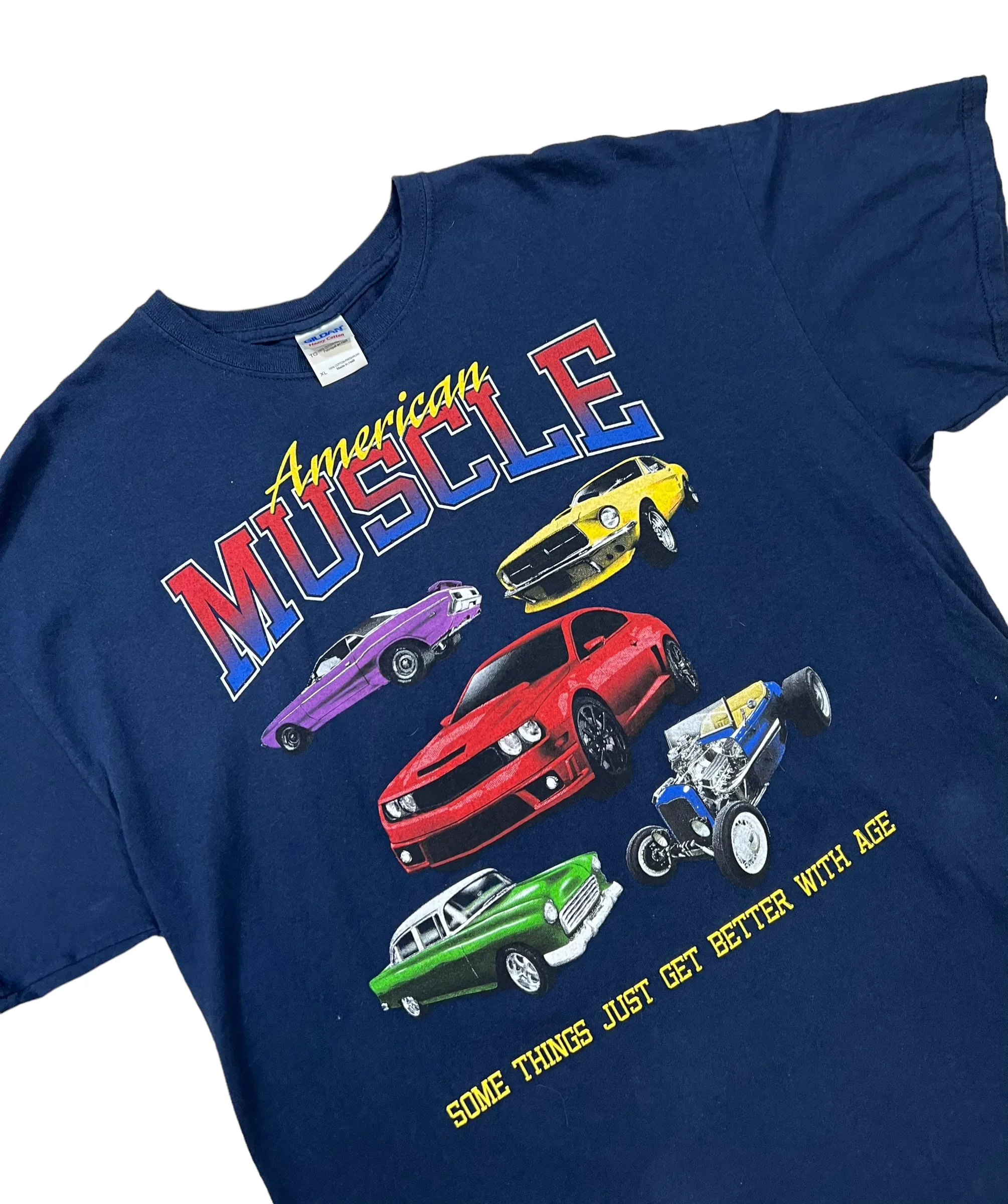 American Muscle "Some Things Get Better With Age" Navy Graphic T-shirt