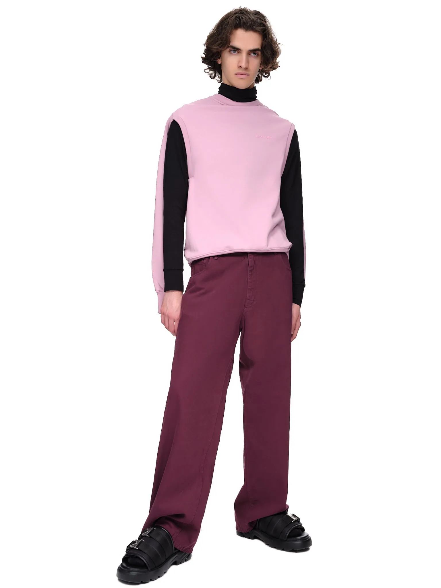 Arm Slit Sweater (96013-J005-PINK-FLEECE)
