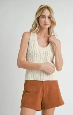 Astra Cable Sweater Tank