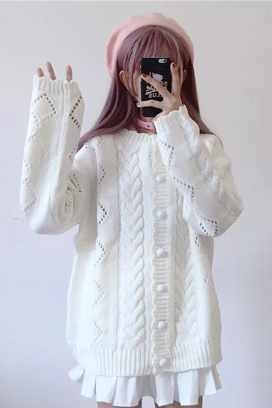 Autumn Loose Twisted Knitted Sweater