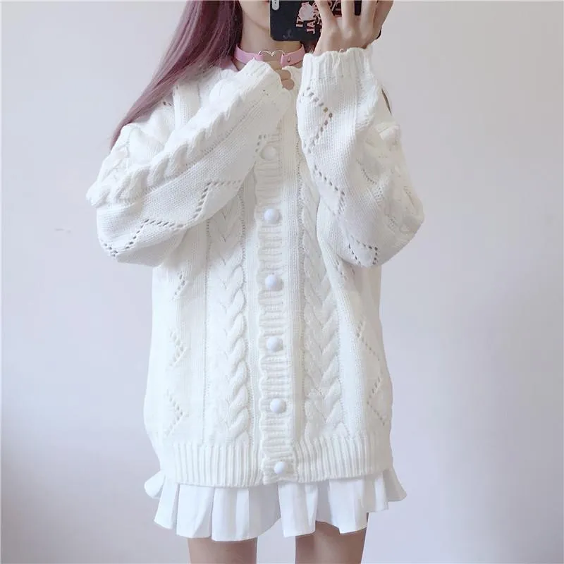 Autumn Loose Twisted Knitted Sweater