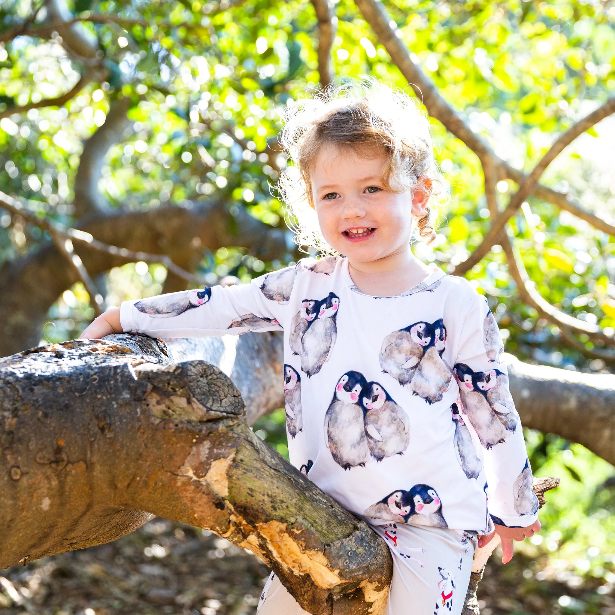 Baby Penguins Long Sleeve Tee Shirt