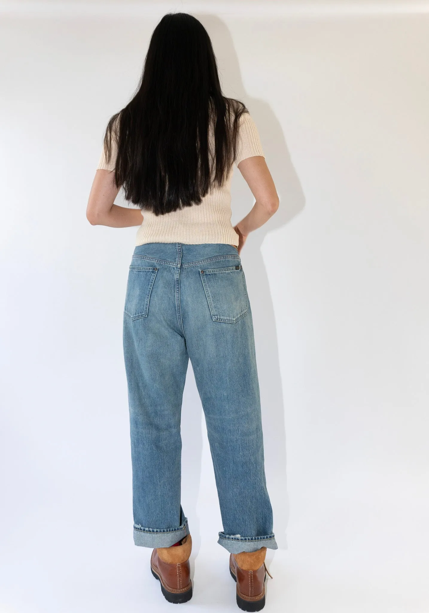 Baggy Cut Jean in Light Vintage