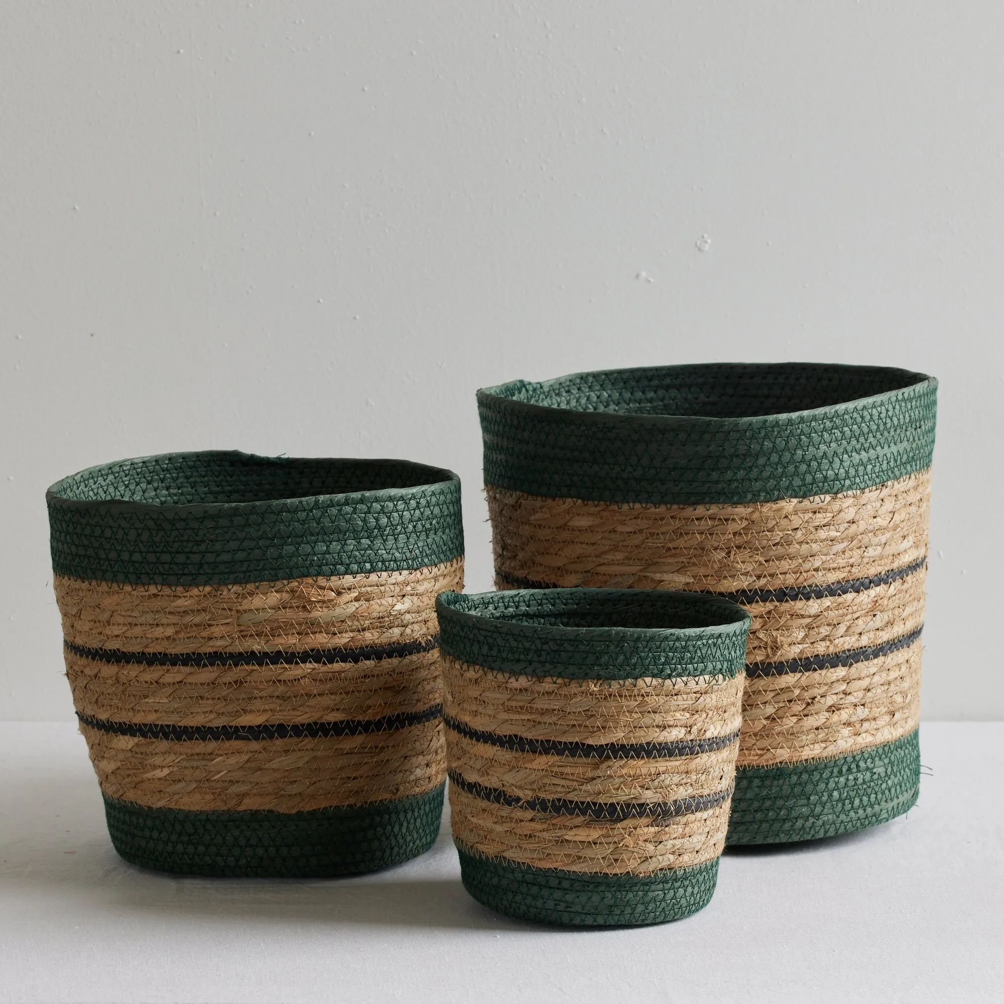 Bailey Basket - Dark Green - Medium