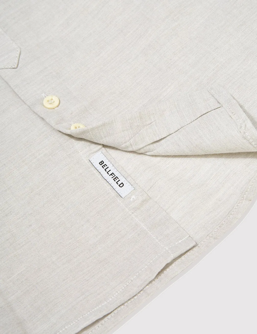 Bellfield Tarkovsky Grandad Shirt - Ecru
