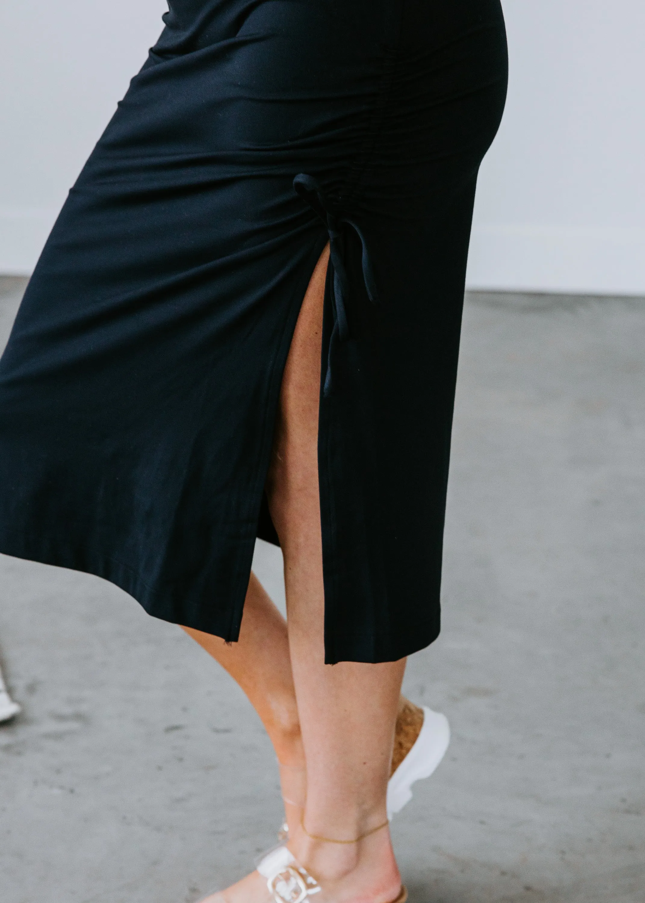 Bennie Ruched Midi Dress