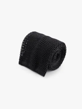 Black Knitted Tie