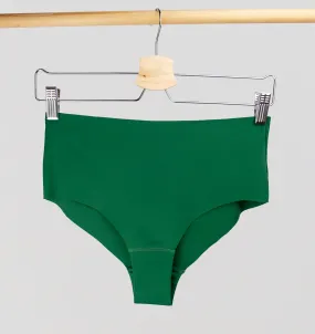 Body contour seamless mid rise brief [Forest Green]