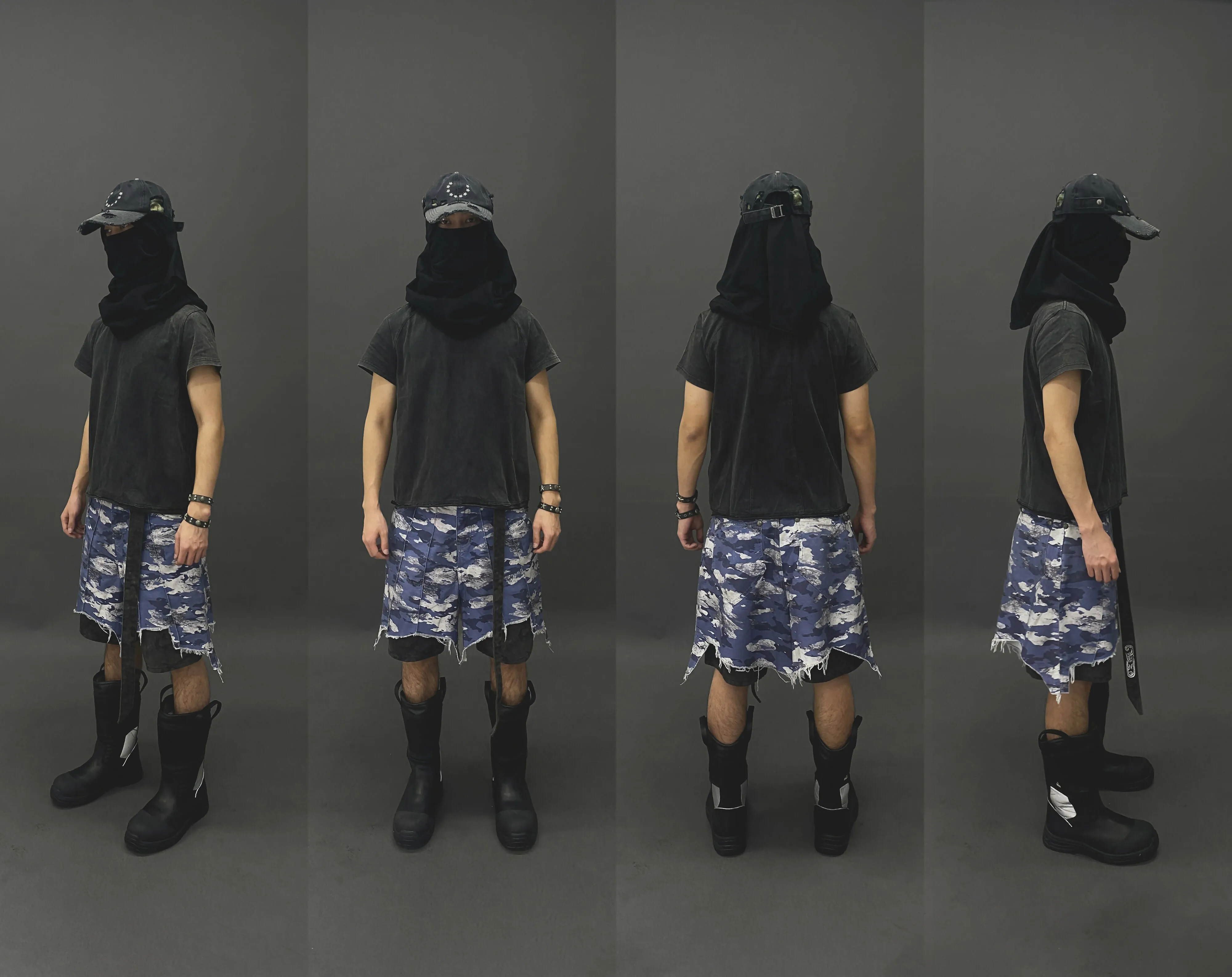 CAMOUFLAGE PANTS SHORTS [Large]