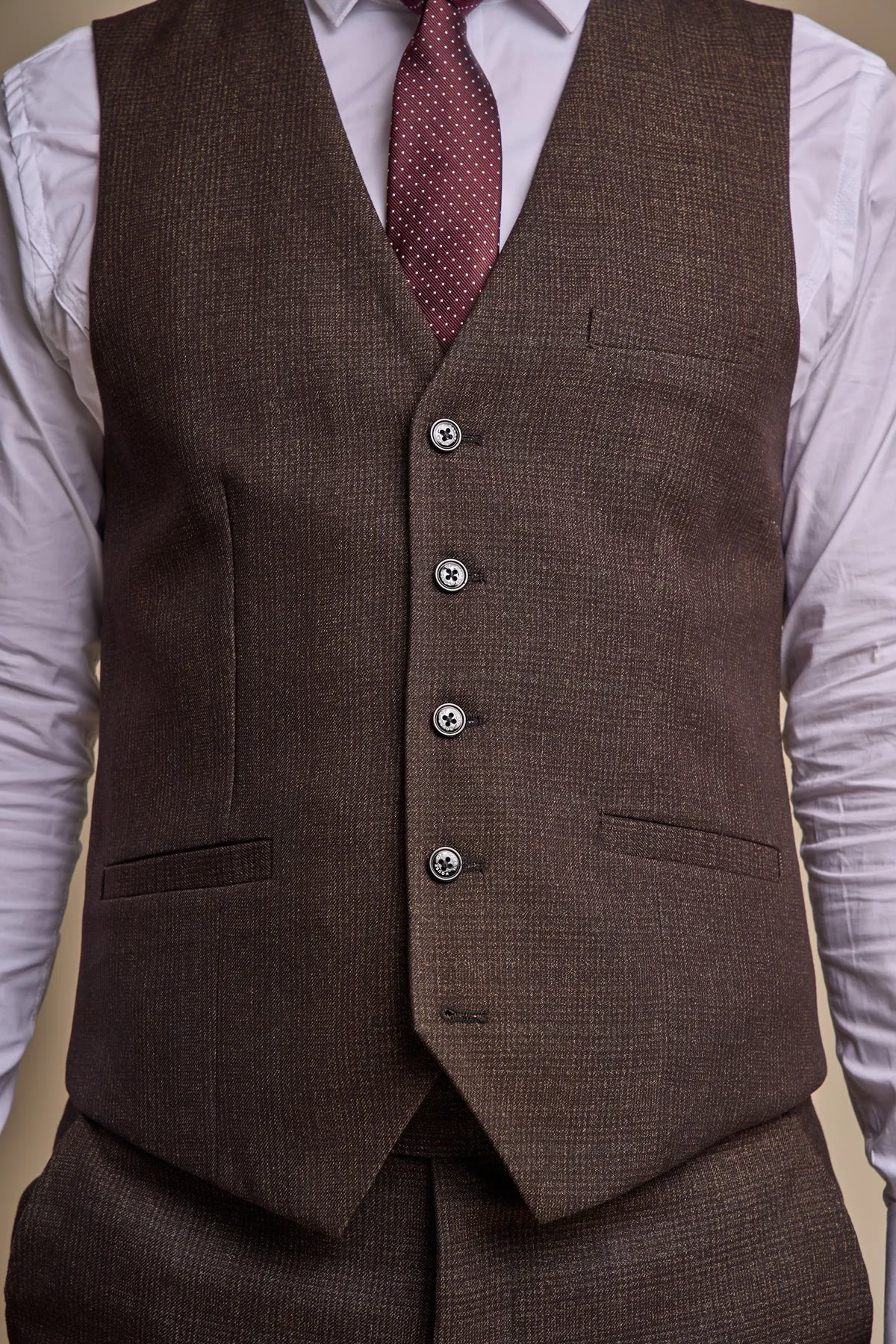 Caridi Brown Waistcoat