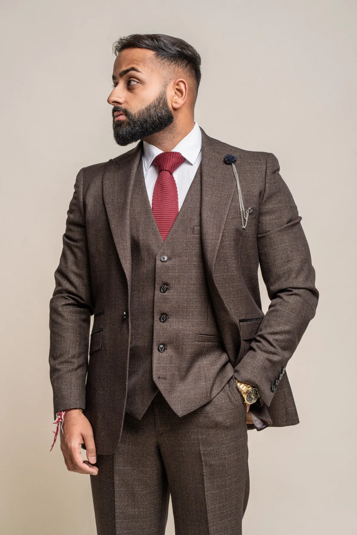 Caridi Brown Waistcoat