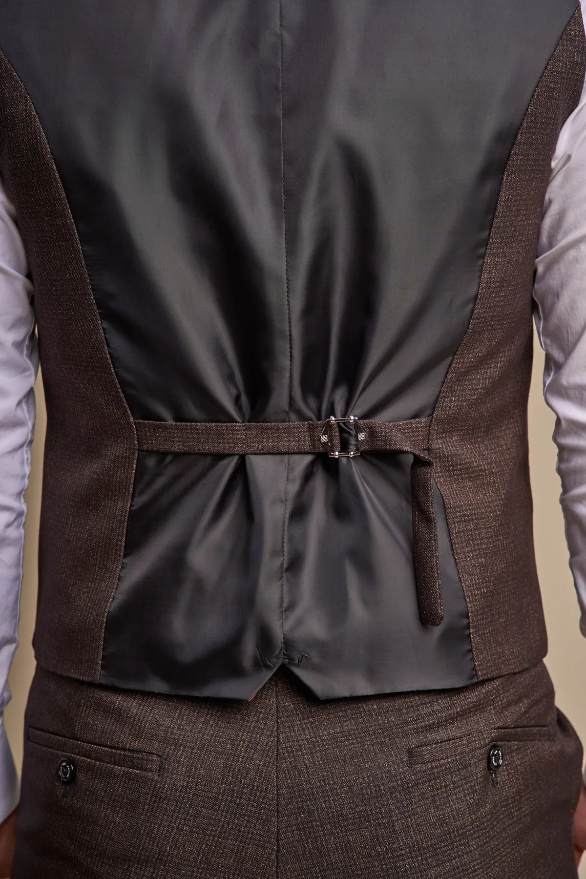 Caridi Brown Waistcoat