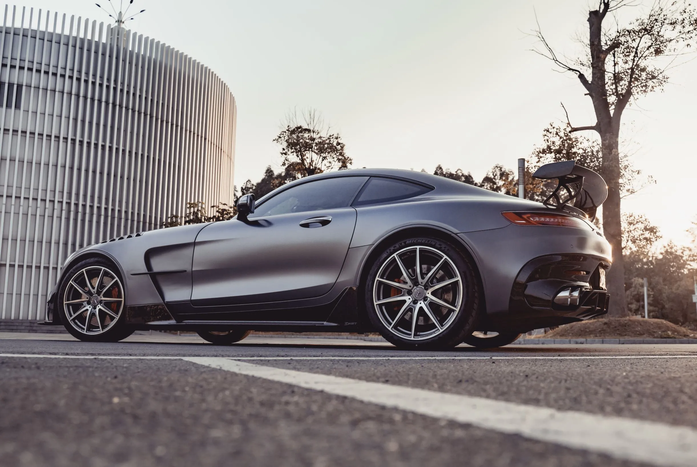CMST Tuning Black Series Side Skirts for Benz AMG GT GTS C190 Carbon Fiber/FRP