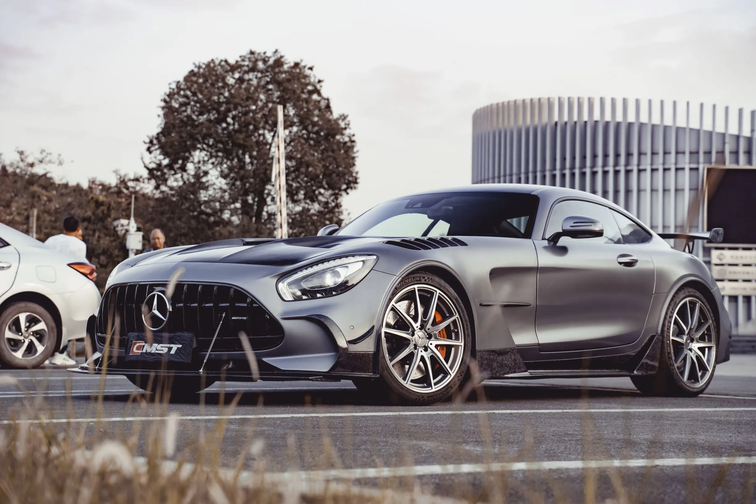 CMST Tuning Black Series Side Skirts for Benz AMG GT GTS C190 Carbon Fiber/FRP
