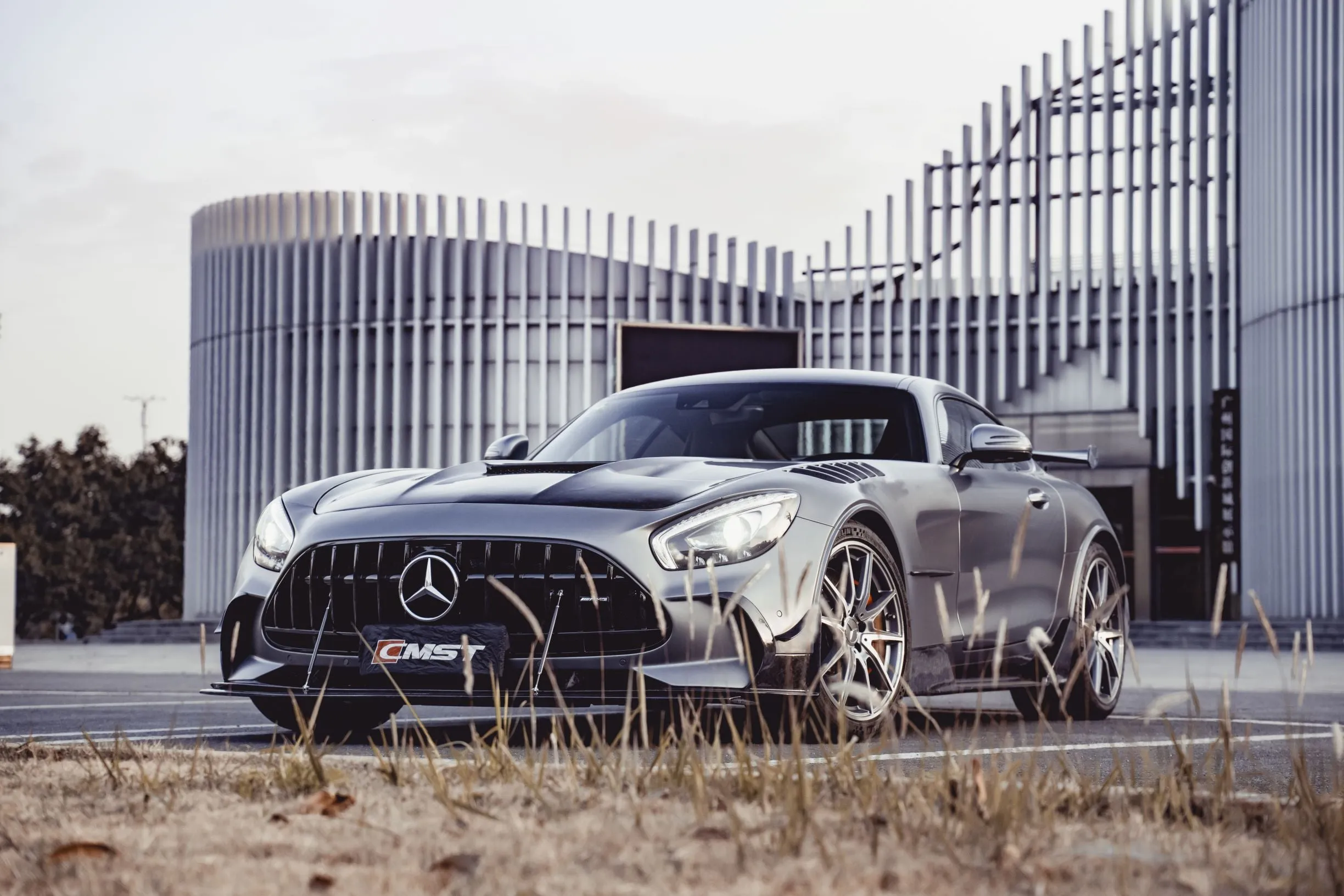 CMST Tuning Black Series Side Skirts for Benz AMG GT GTS C190 Carbon Fiber/FRP