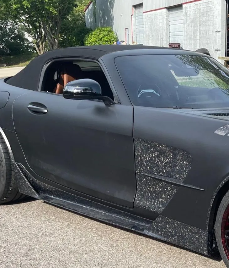 CMST Tuning Black Series Side Skirts for Benz AMG GT GTS C190 Carbon Fiber/FRP