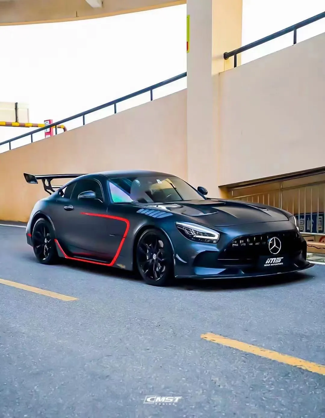 CMST Tuning Black Series Side Skirts for Benz AMG GT GTS C190 Carbon Fiber/FRP