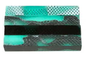 Cool Mint Water Mesh Acrylic Pen Blank 3/4"x3/4"x3" BTWPBM1239 1pc Short
