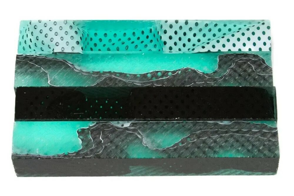 Cool Mint Water Mesh Acrylic Pen Blank 3/4"x3/4"x3" BTWPBM1239 1pc Short