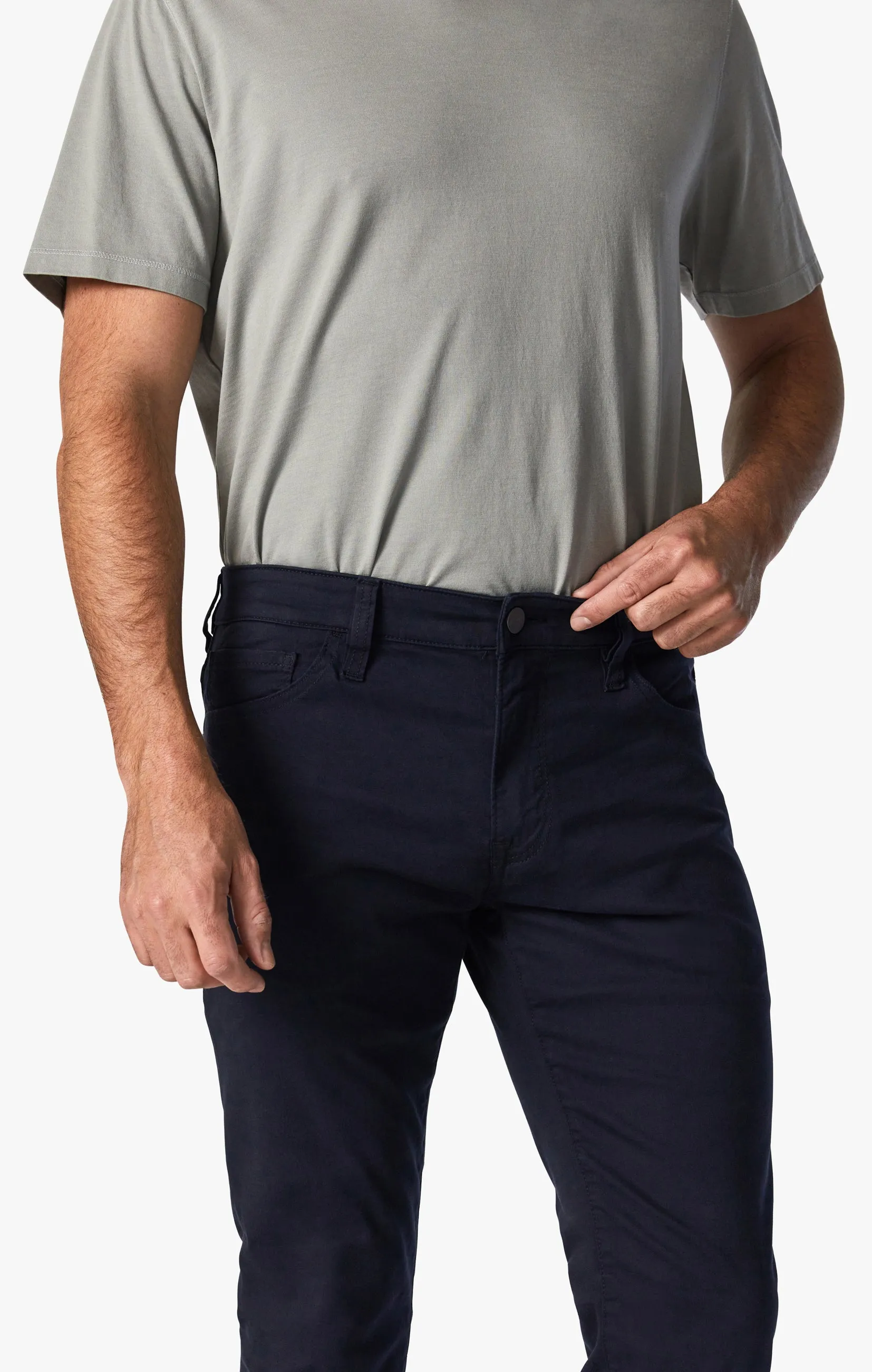 Cool Slim Leg Pants in Navy Twill
