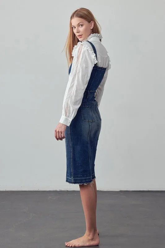Denim Suspender Dress