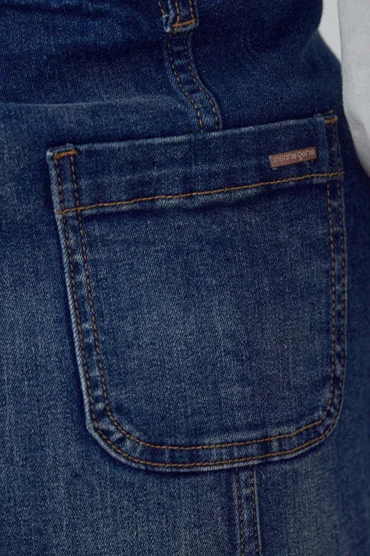 Denim Suspender Dress
