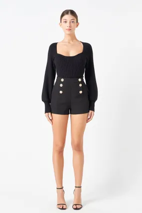 Details Of Gold Shorts
