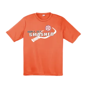 Don't Get Smashed With Pickleballs (Patriotic Stars) Customizable | Men's Short Sleeve Pickleball Shirt | 100% Polyester