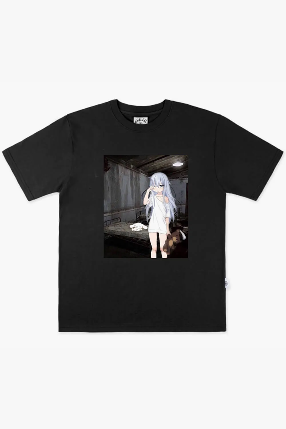 Dullcore Aesthetic Sleepy Kawaii Anime Girl T-Shirt