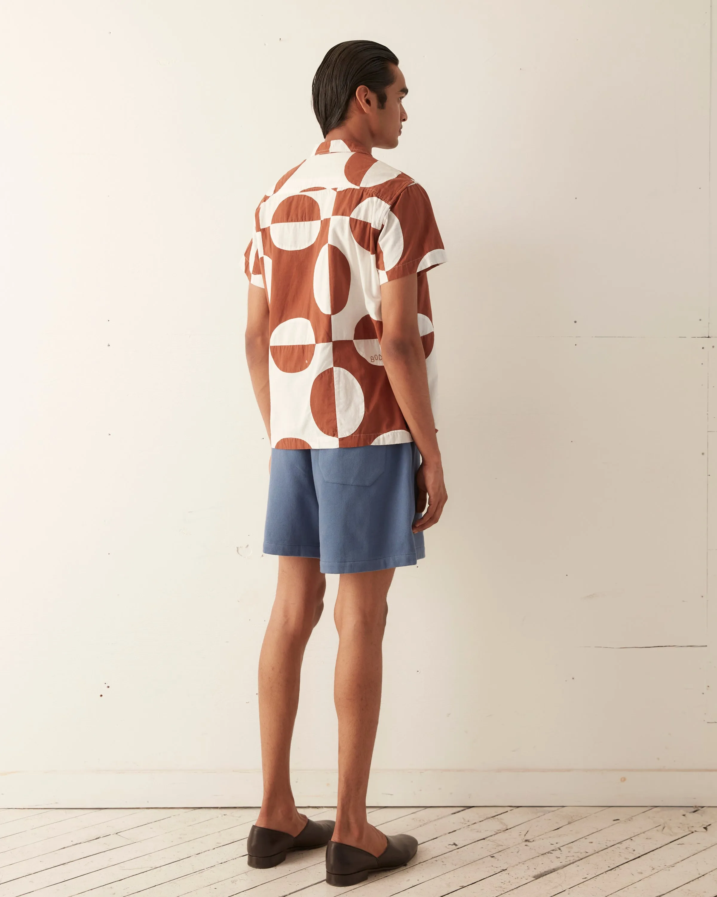 Duo Oval Patchwork Short Sleeve Shirt