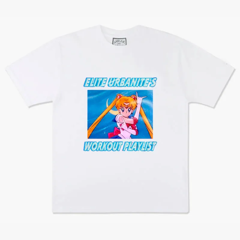 Elite Urbanite Workout Playlist Sailor Moon T-Shirt