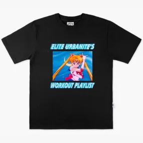 Elite Urbanite Workout Playlist Sailor Moon T-Shirt
