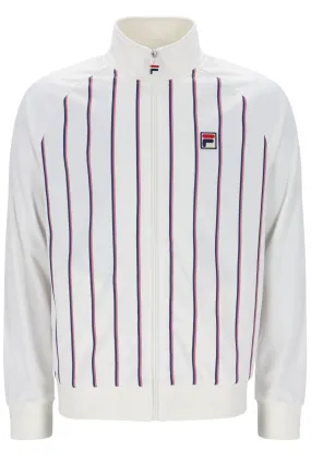 Fila Vintage Men's Hudson Stripe Track Top Gardenia