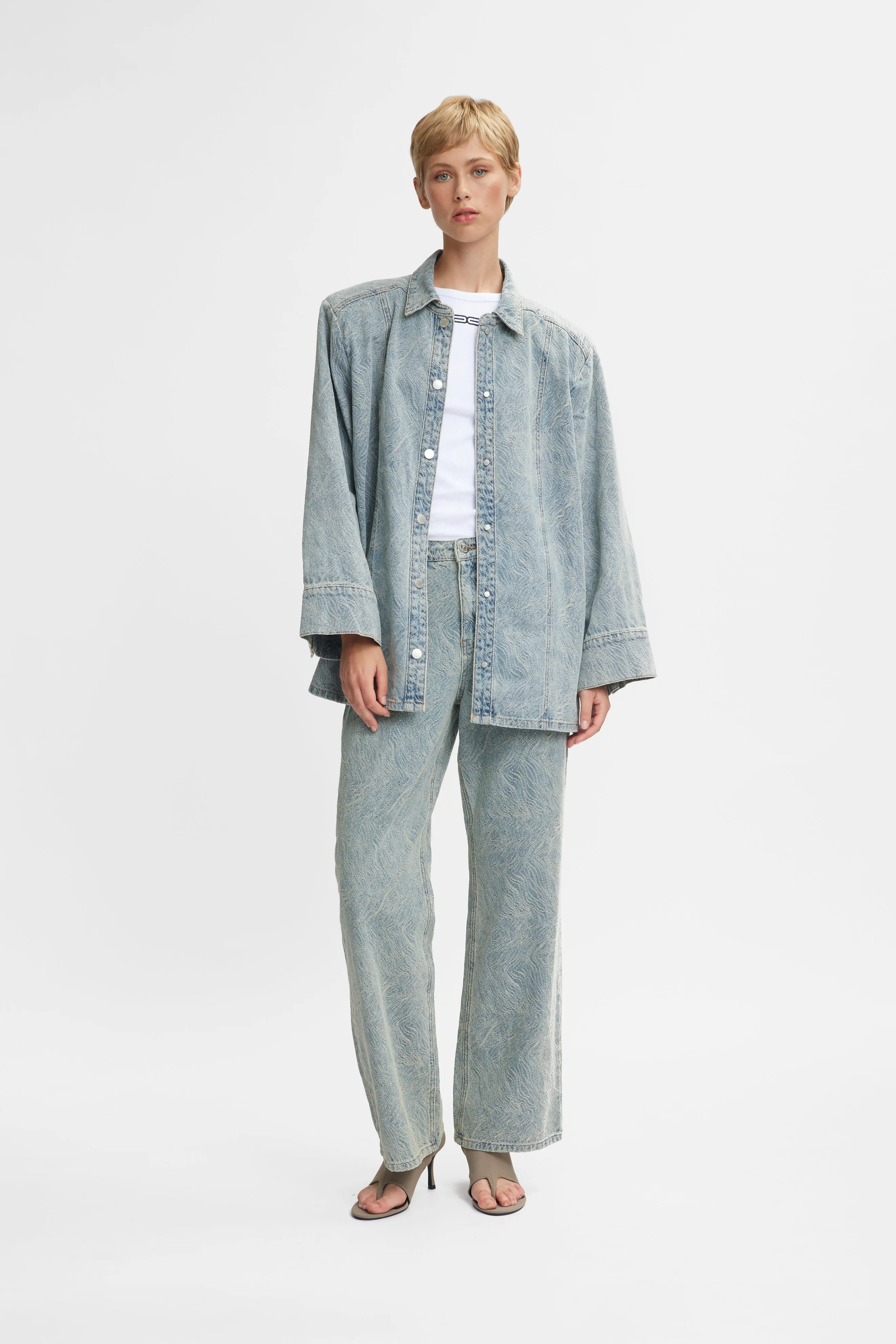 GiannaGZ Jeans Blue/White Marble