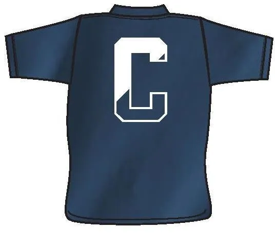 Gildan Short Sleeve T-Shirt w BACK LOGO <br>NAVY with WHITE INK